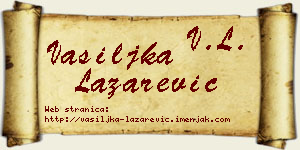 Vasiljka Lazarević vizit kartica